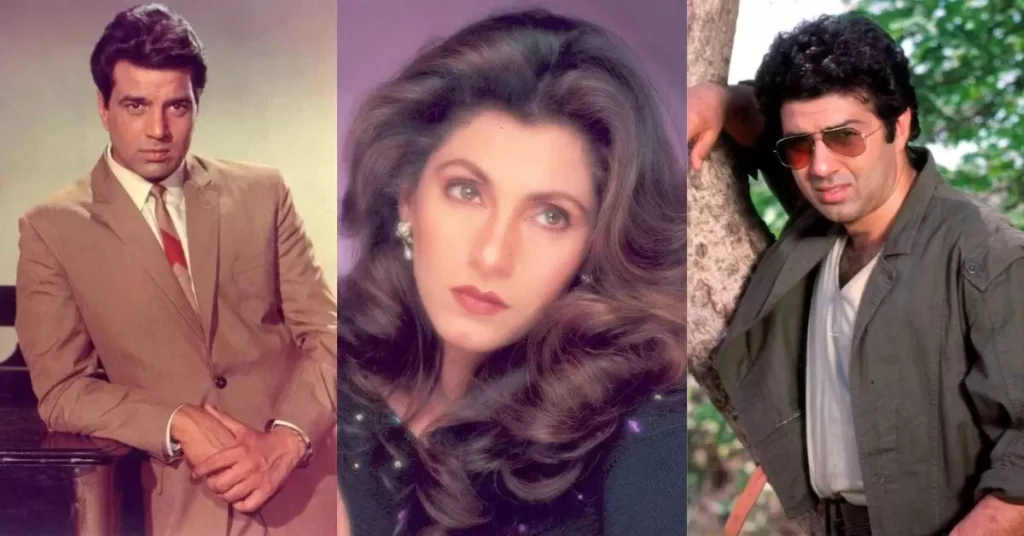 Dimple Kapadia Romance Both Dharmendra and Sunny Deol