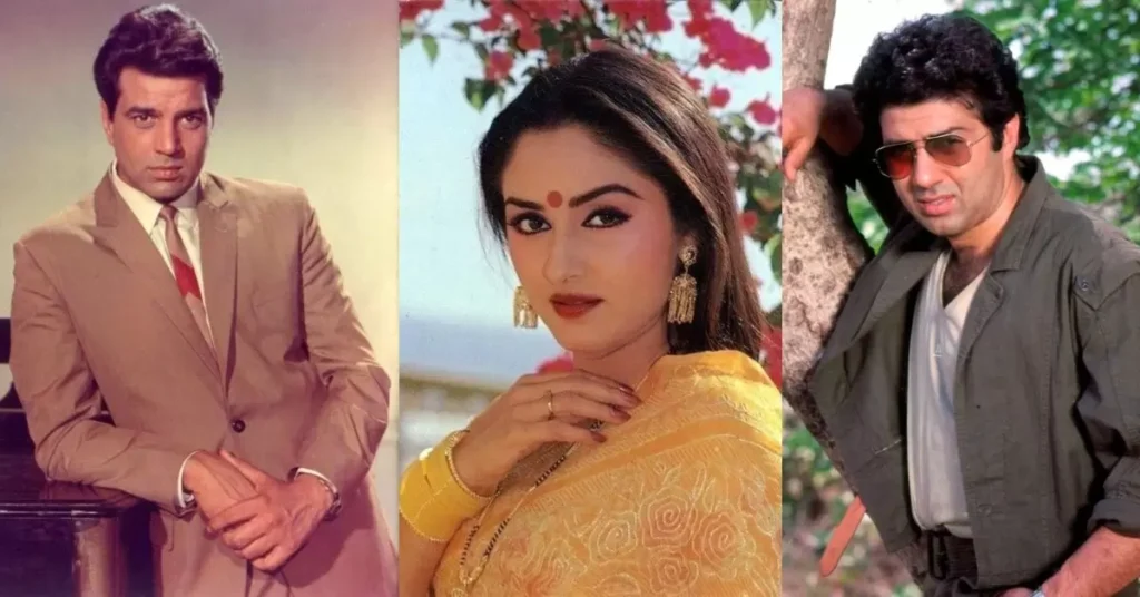 Jaya Prada Romanced with Dharmendra and Sunny Deol Both