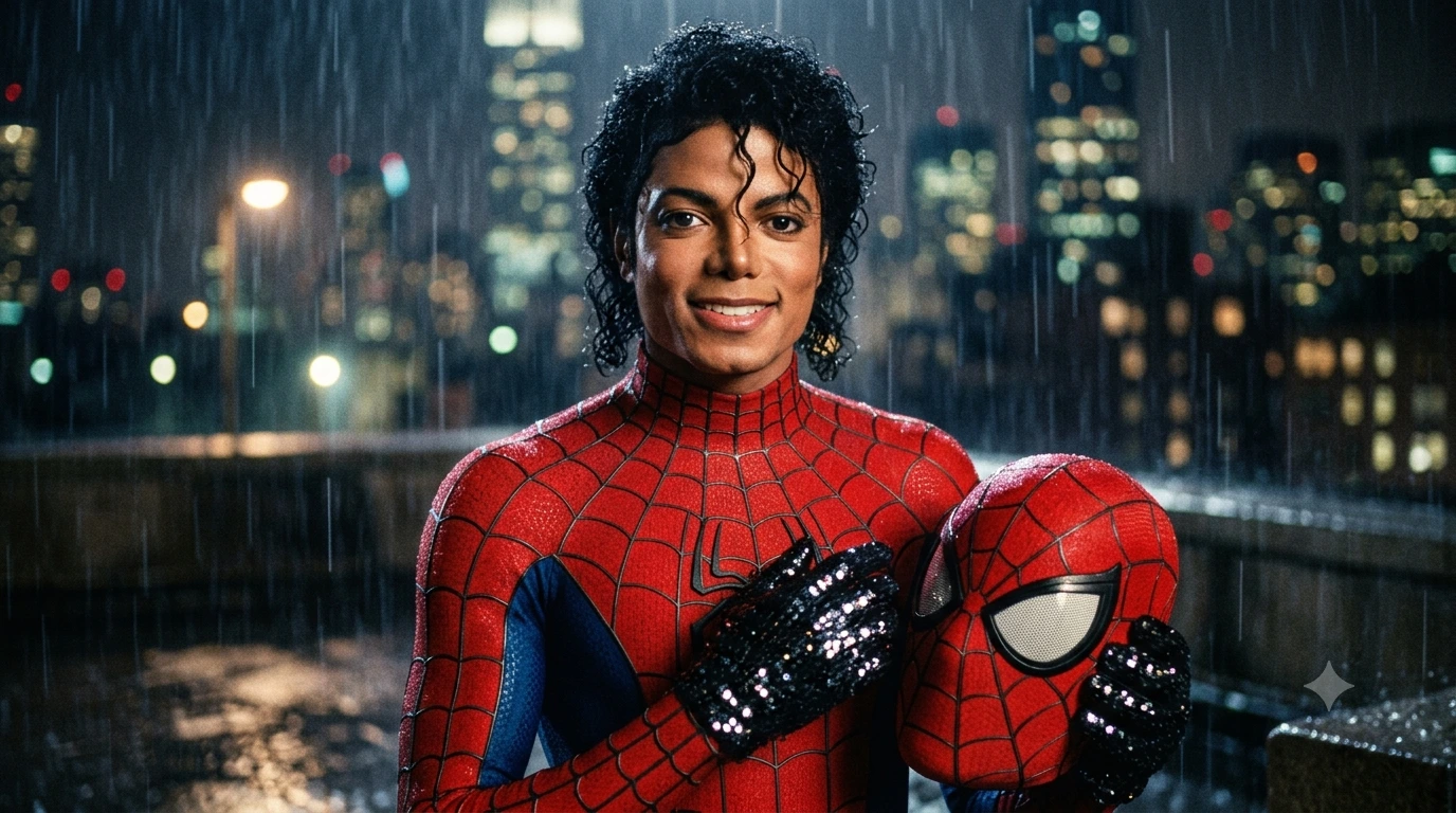 Michael Jackson as Spider-Man